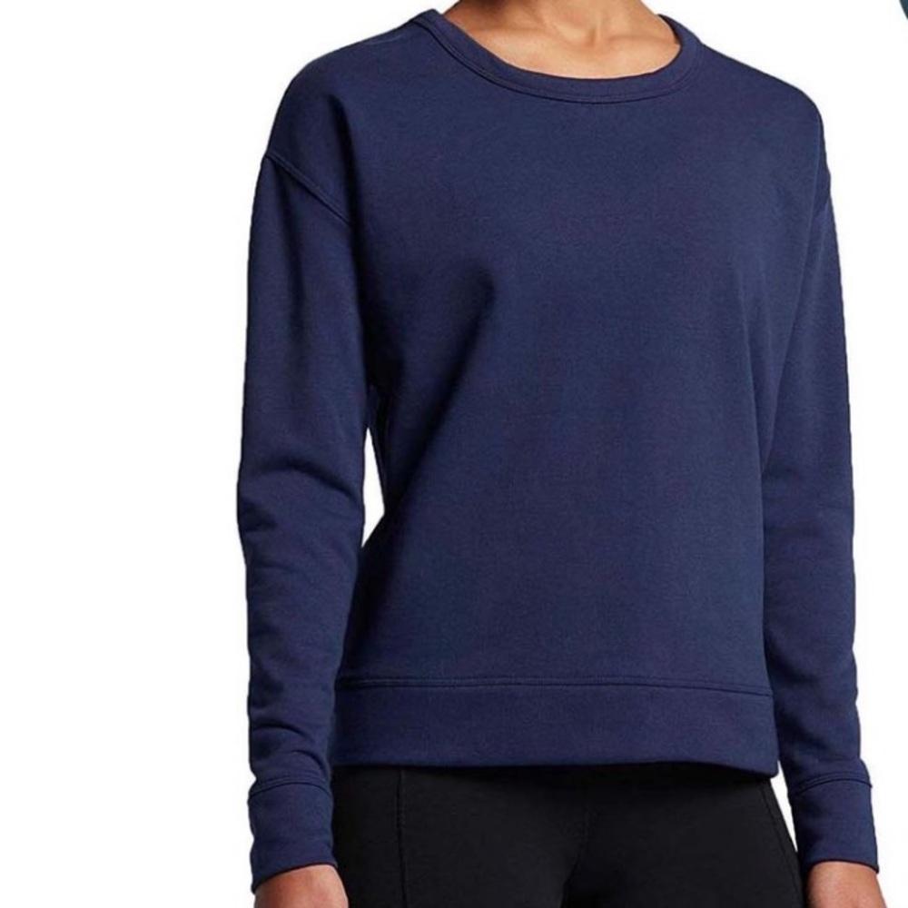 NIKE Dri-Fit Versa Long Sleeve Open Back Top